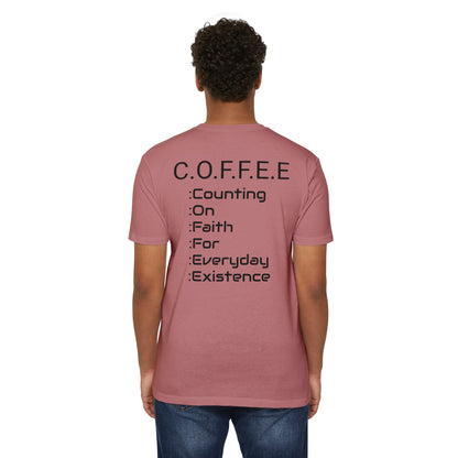 Adult Coffee Christian Black Words Only Blended