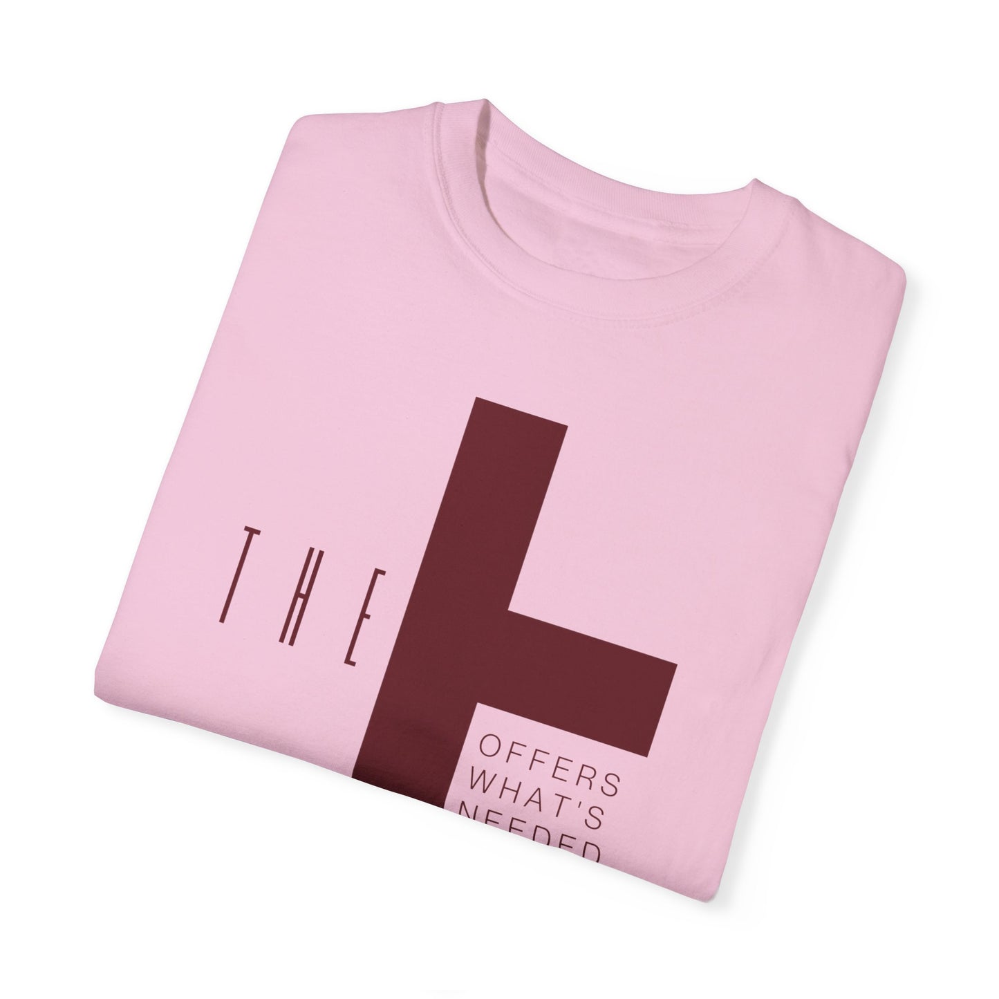 Adult T-Town Christian Marron Letters & Cross