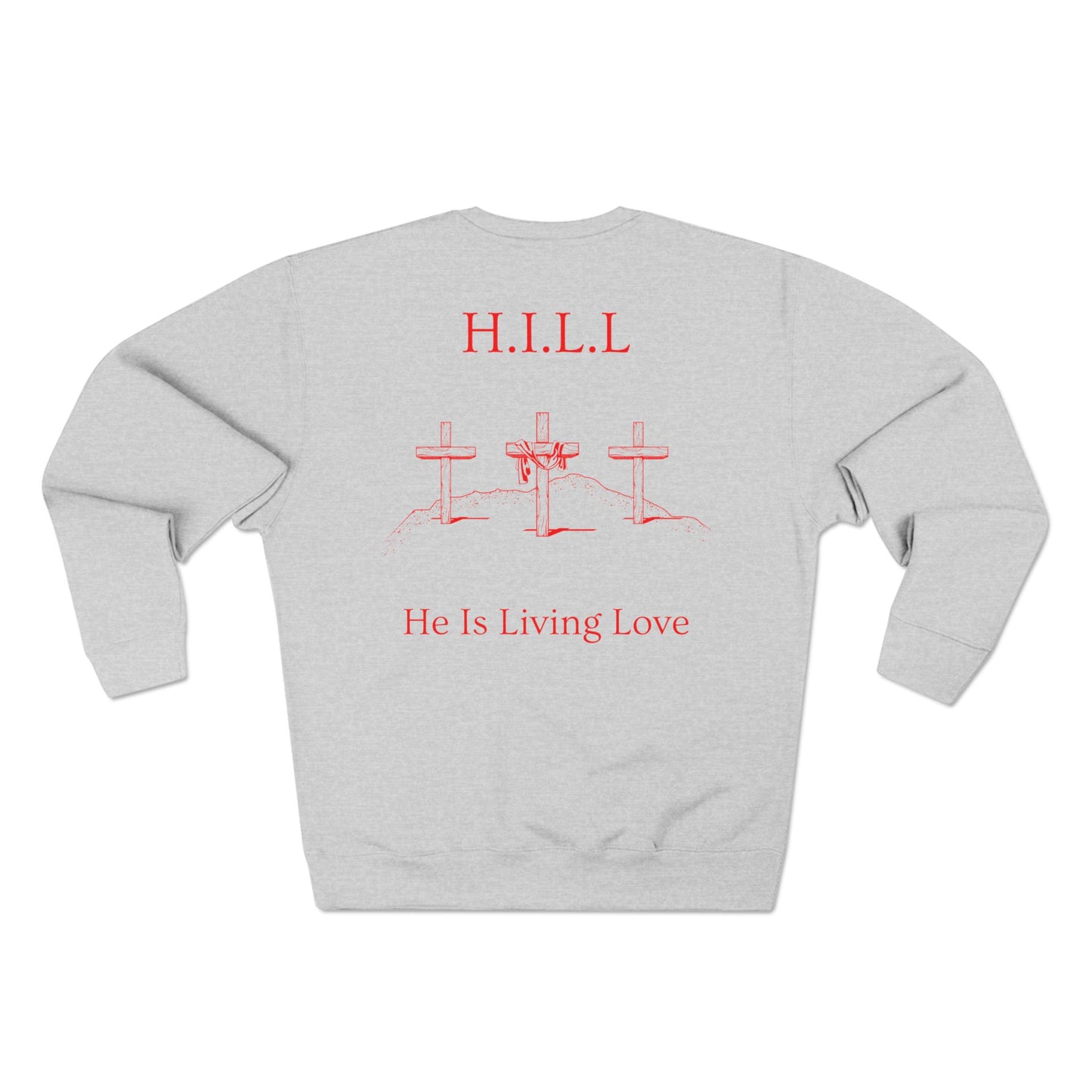 Hill Christian Red Words Crewneck