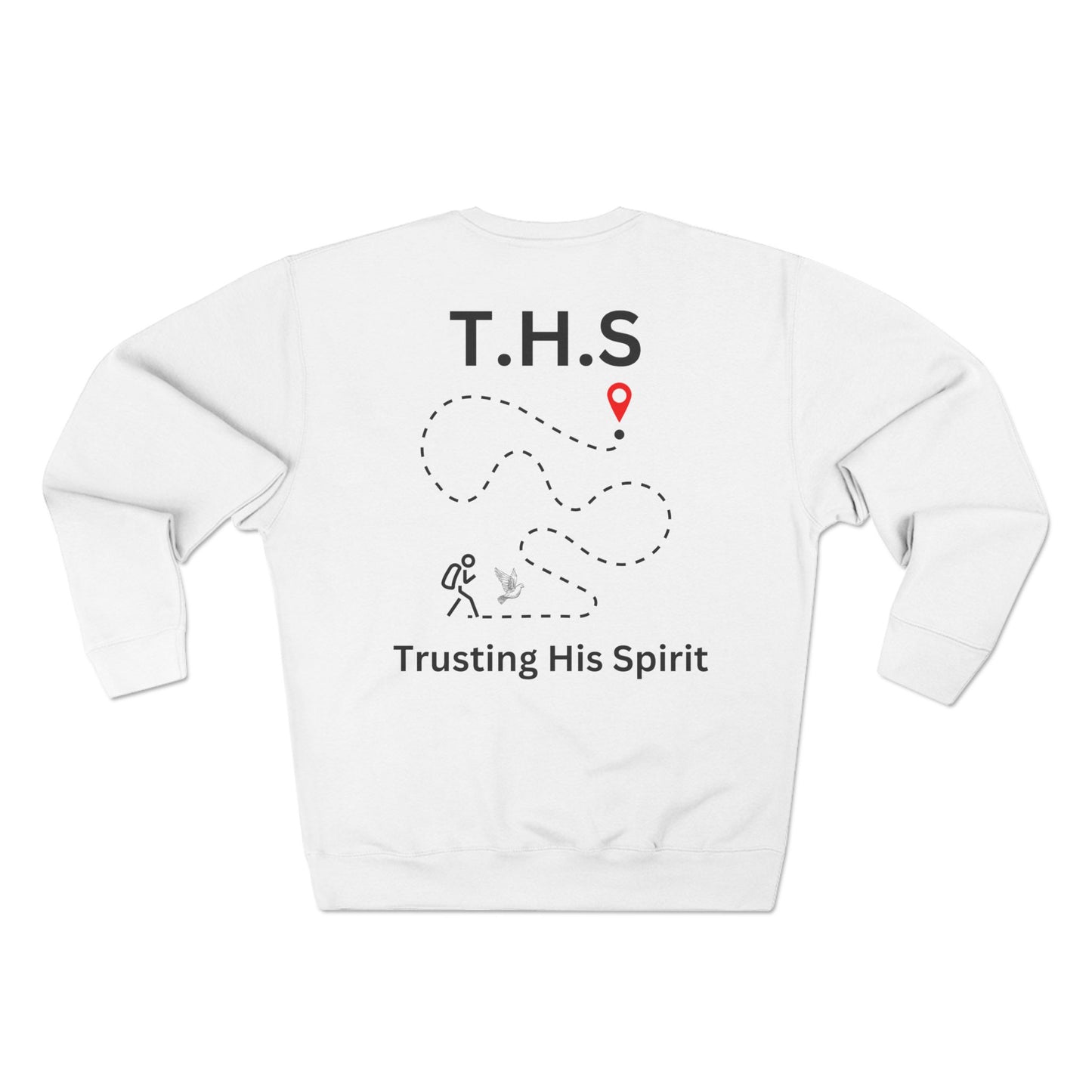 Adult T.H.S Trusting His Spirit Specialty Hoodie Black Letters