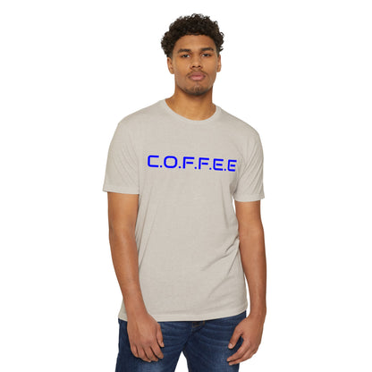 Adult Coffee Christian Blue Words Only Blended