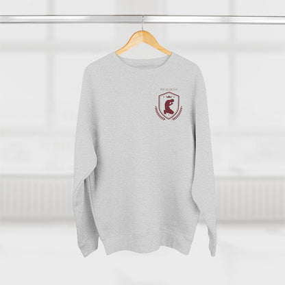 Heights Christian Marron Letters & Image Crewneck