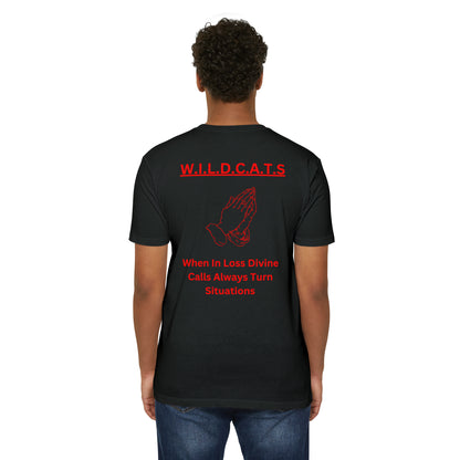 Wildcats Christian Red Letters & Picture