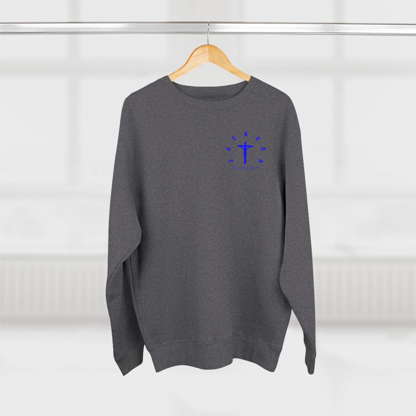 Jackson Blue Cross & Letters Crewneck