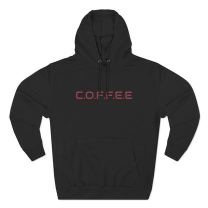 Adult Coffee Christian Marron Words Only Hoodie