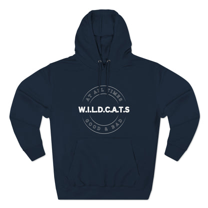 Wildcats Christian White Letters & Picture Hoodie