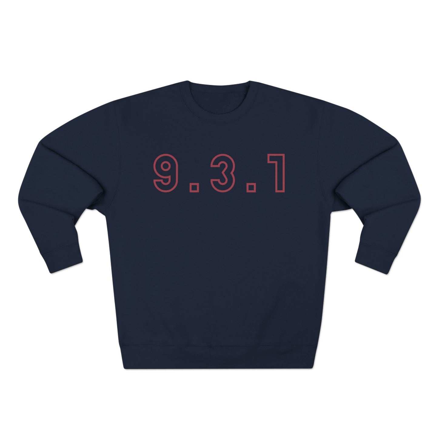 931 Crewneck Marron Words