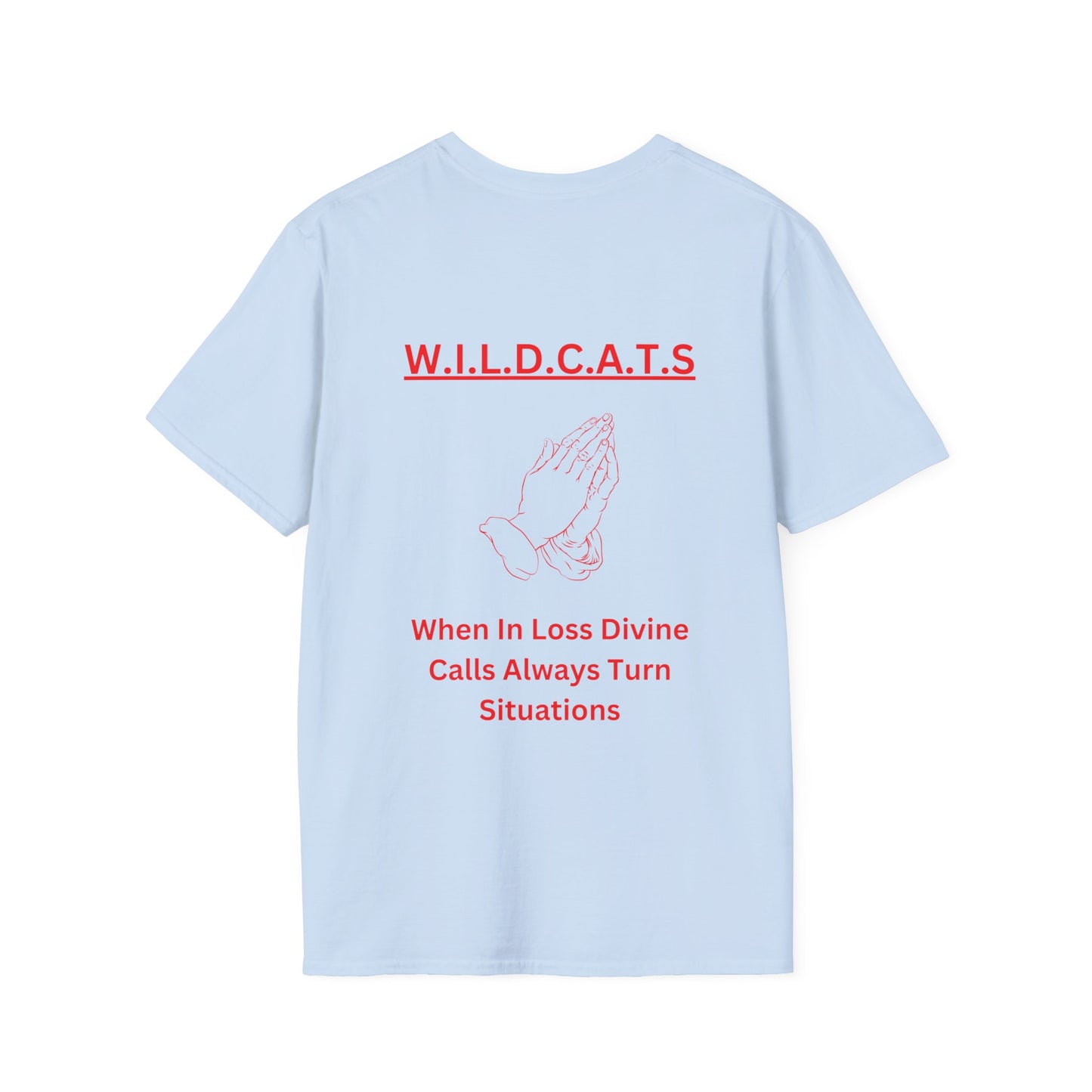 Wildcats Christian Red Letters & Picture