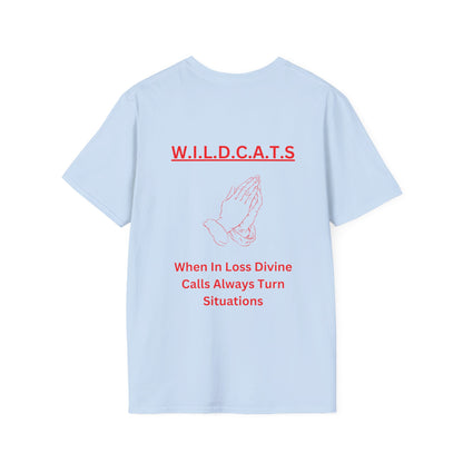 Wildcats Christian Red Letters & Picture