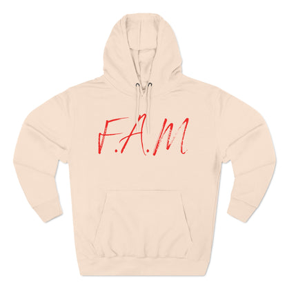 Fam Hoodie Red Words