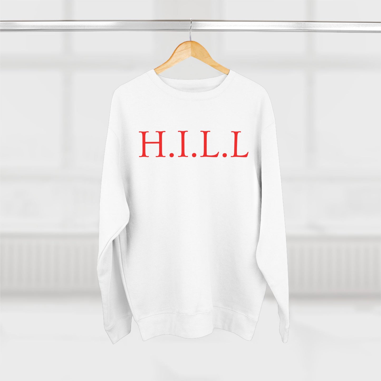 Hill Christian Red Words Crewneck