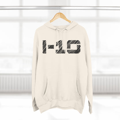 I-10 Christian Black Words Hoodie