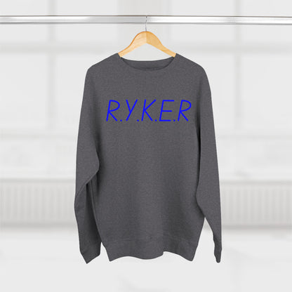 RYKER Christian Blue Letters Crewneck