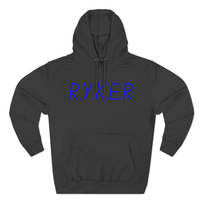 RYKER Christian Blue Letters Blended Hoodie