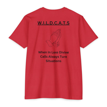 Wildcats Christian Black Letters & Picture