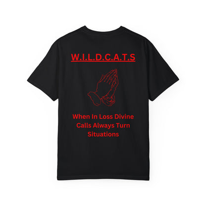 Wildcats Christian Red Letters & Picture