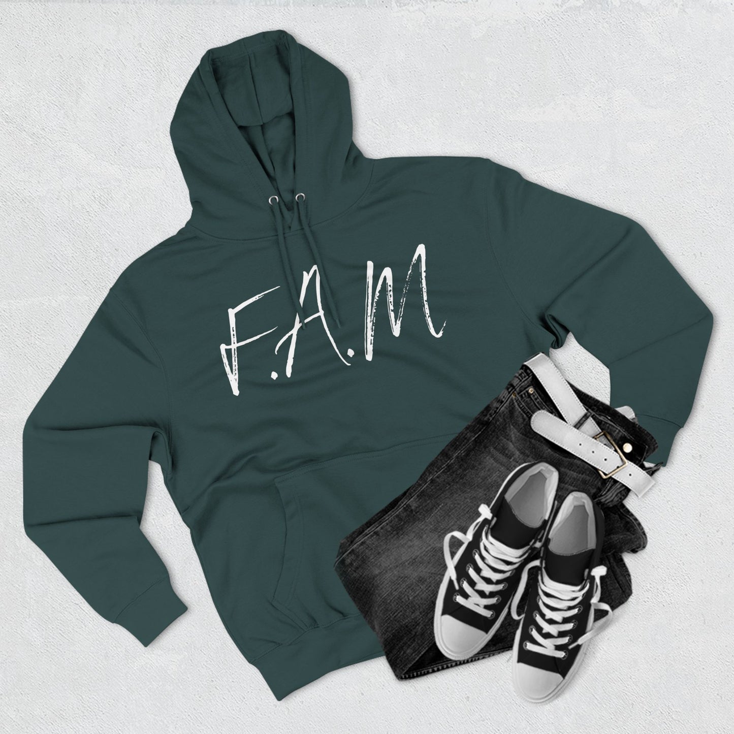 Fam Hoodie White Words