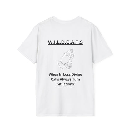 Wildcats Christian Black Letters & Picture