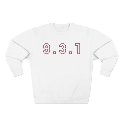 931 Crewneck Marron Words