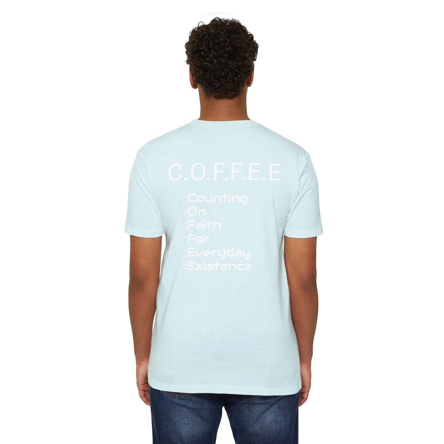 Adult Coffee Christian White Words Only Blended