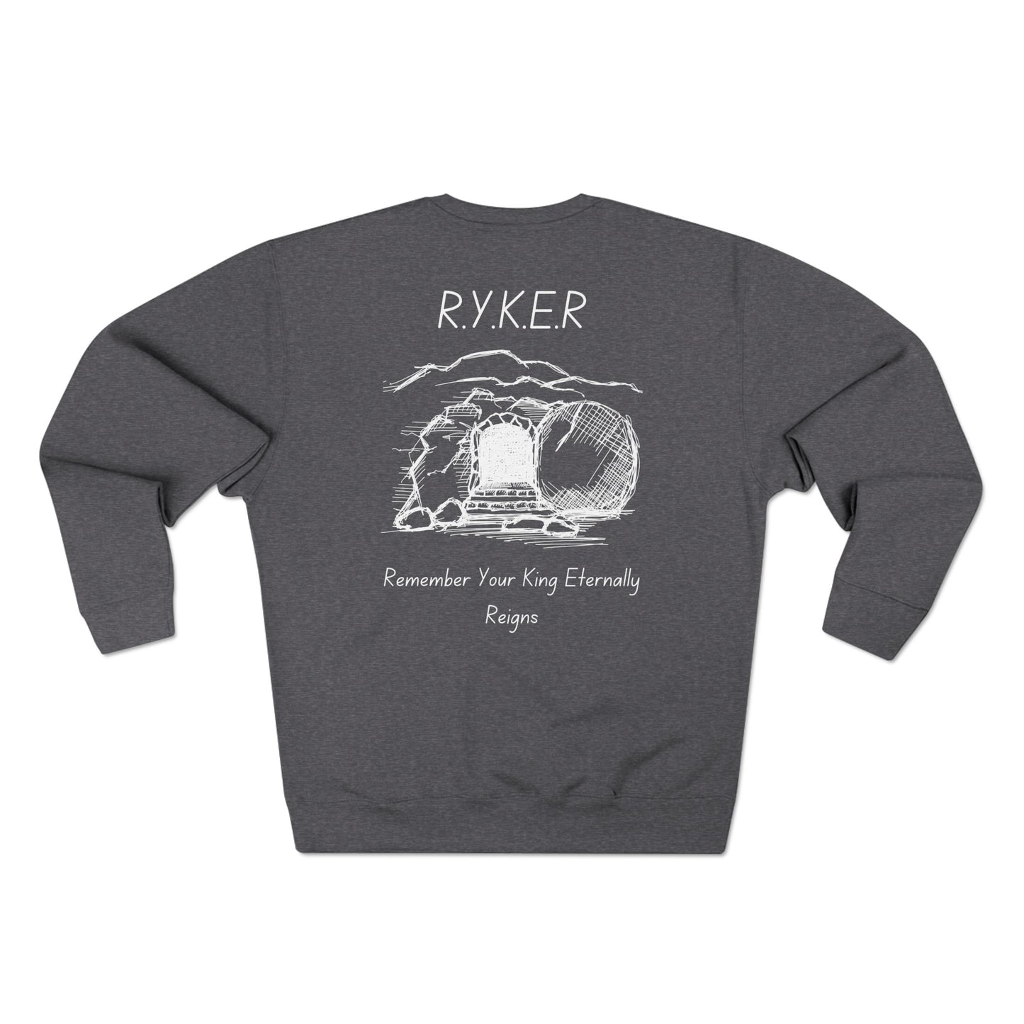 RYKER Christian White Letters Crewneck