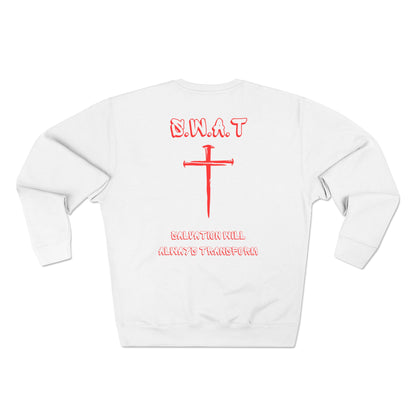 Swat Christian Red Words Crewneck