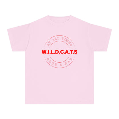 Youth Wildcats Christian Red Letters & Picture