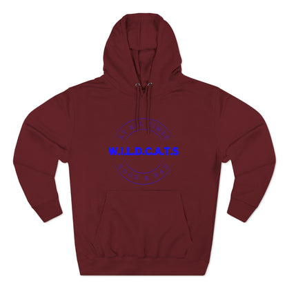 Wildcats Christian Blue Letters & Picture Hoodie