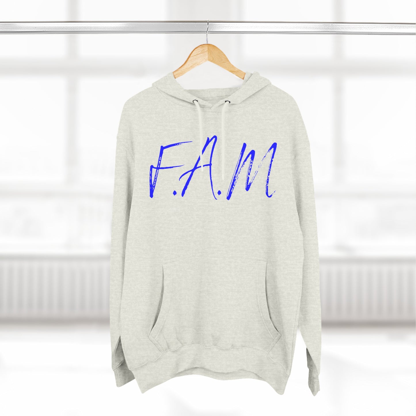 Fam Hoodie Blue Words