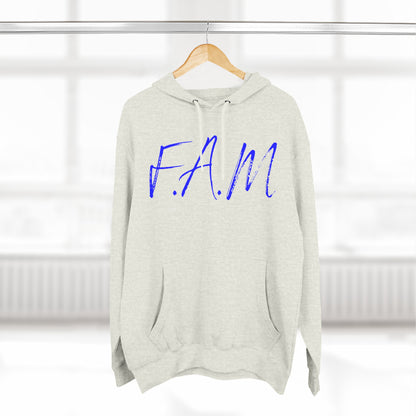 Fam Hoodie Blue Words