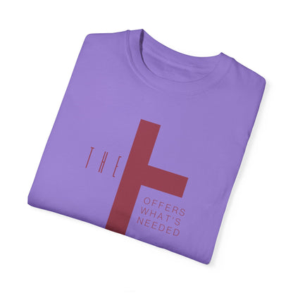 Adult T-Town Christian Marron Letters & Cross