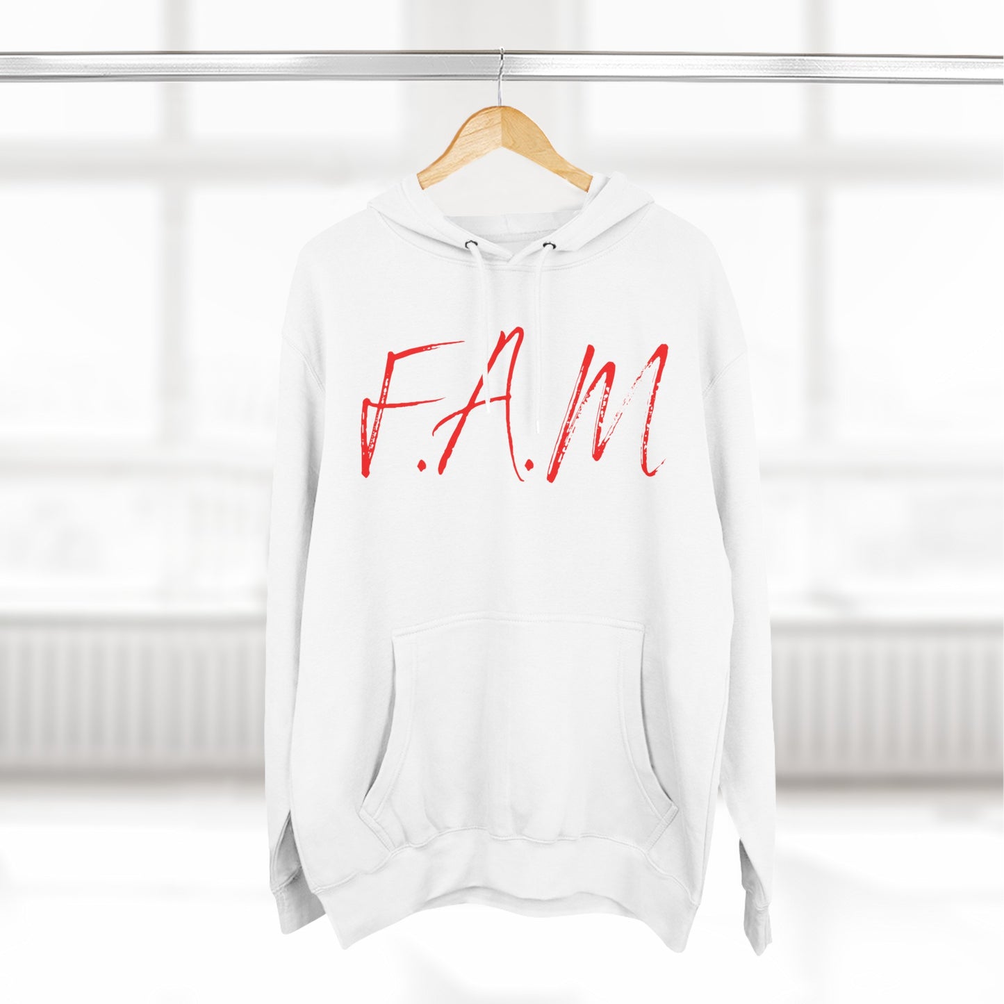 Fam Hoodie Red Words