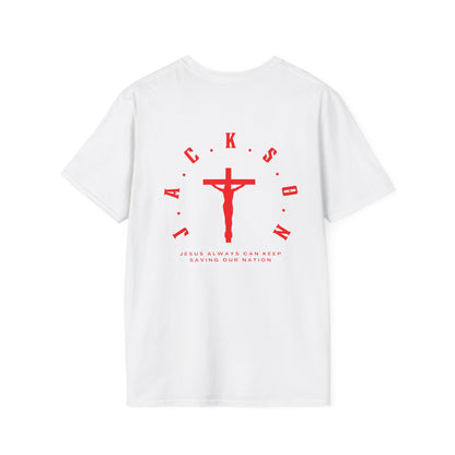 Jackson Believing Christian Red Letters & Cross