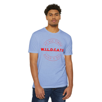 Wildcats Christian Red Letters & Picture