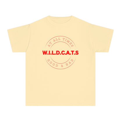 Youth Wildcats Christian Red Letters & Picture