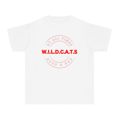 Youth Wildcats Christian Red Letters & Picture