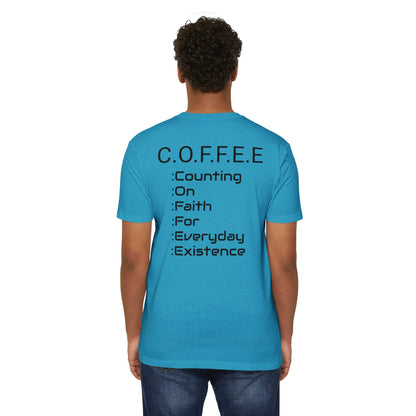 Adult Coffee Christian Black Words Only Blended