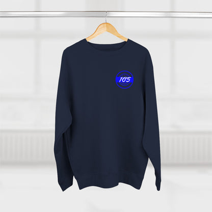 Adult 105 Christian Blue and White Letters Crewneck