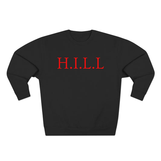 Hill Christian Red Words Crewneck