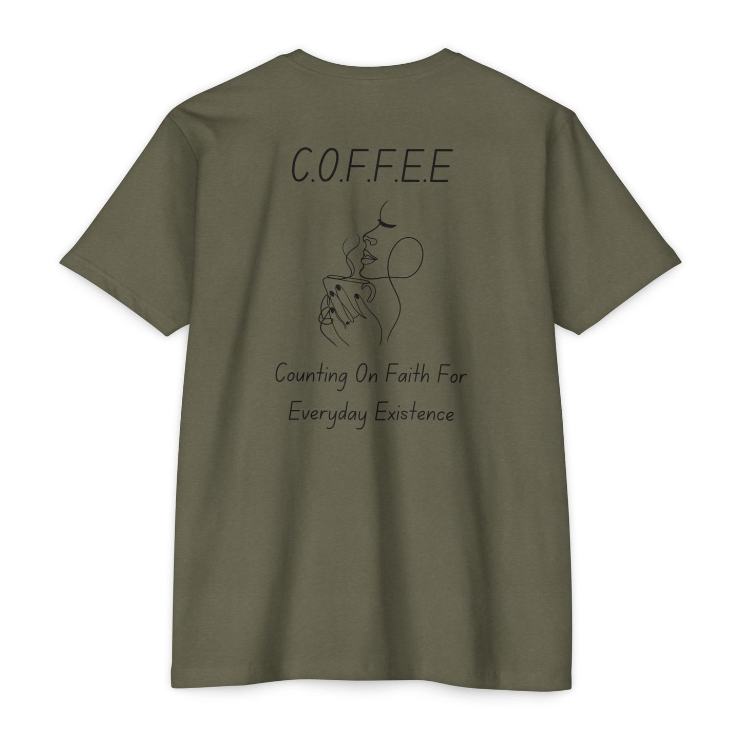 Specialty Adult Coffee Christian Blue Words & Woman Image