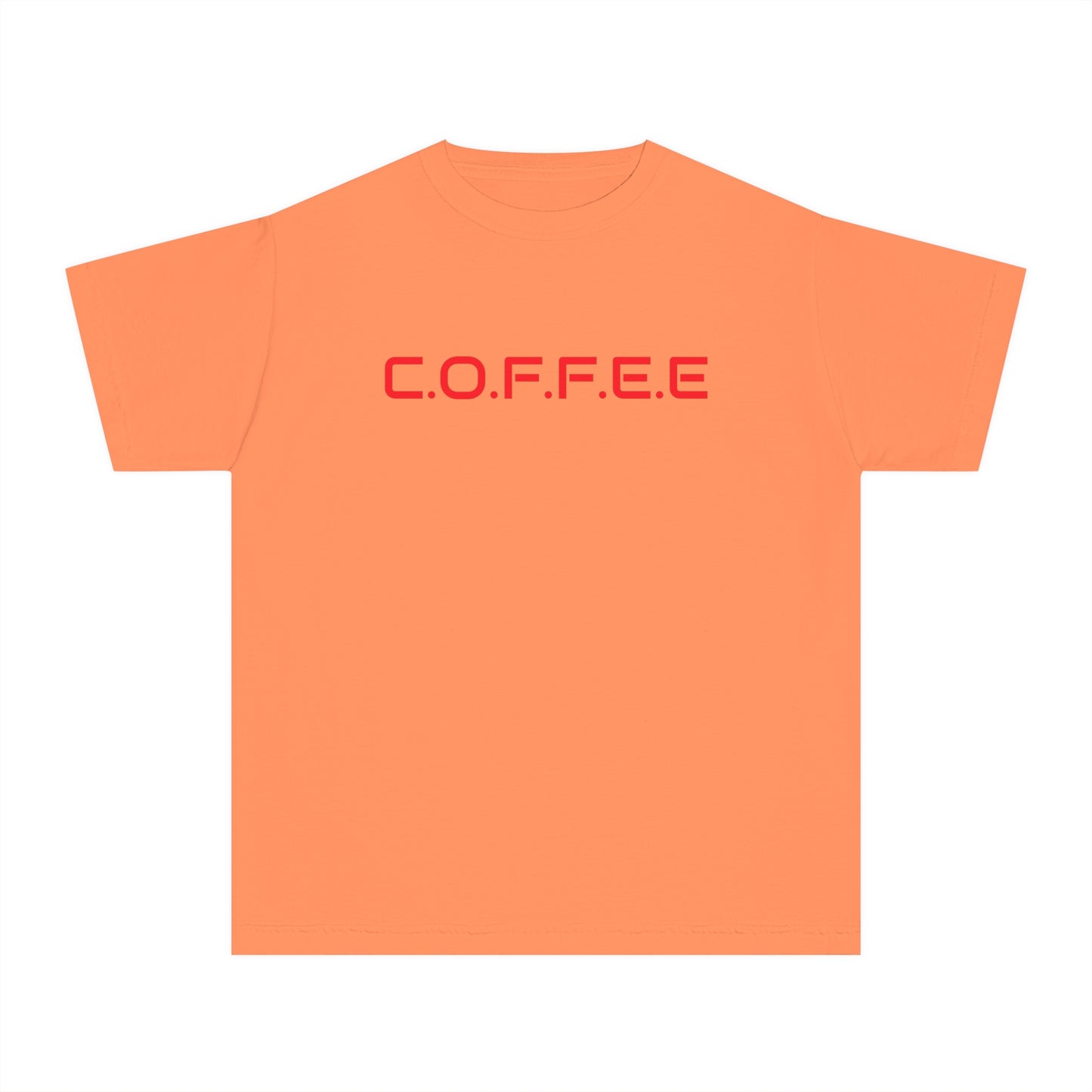 Youth Adult Coffee Christian Red Words Only