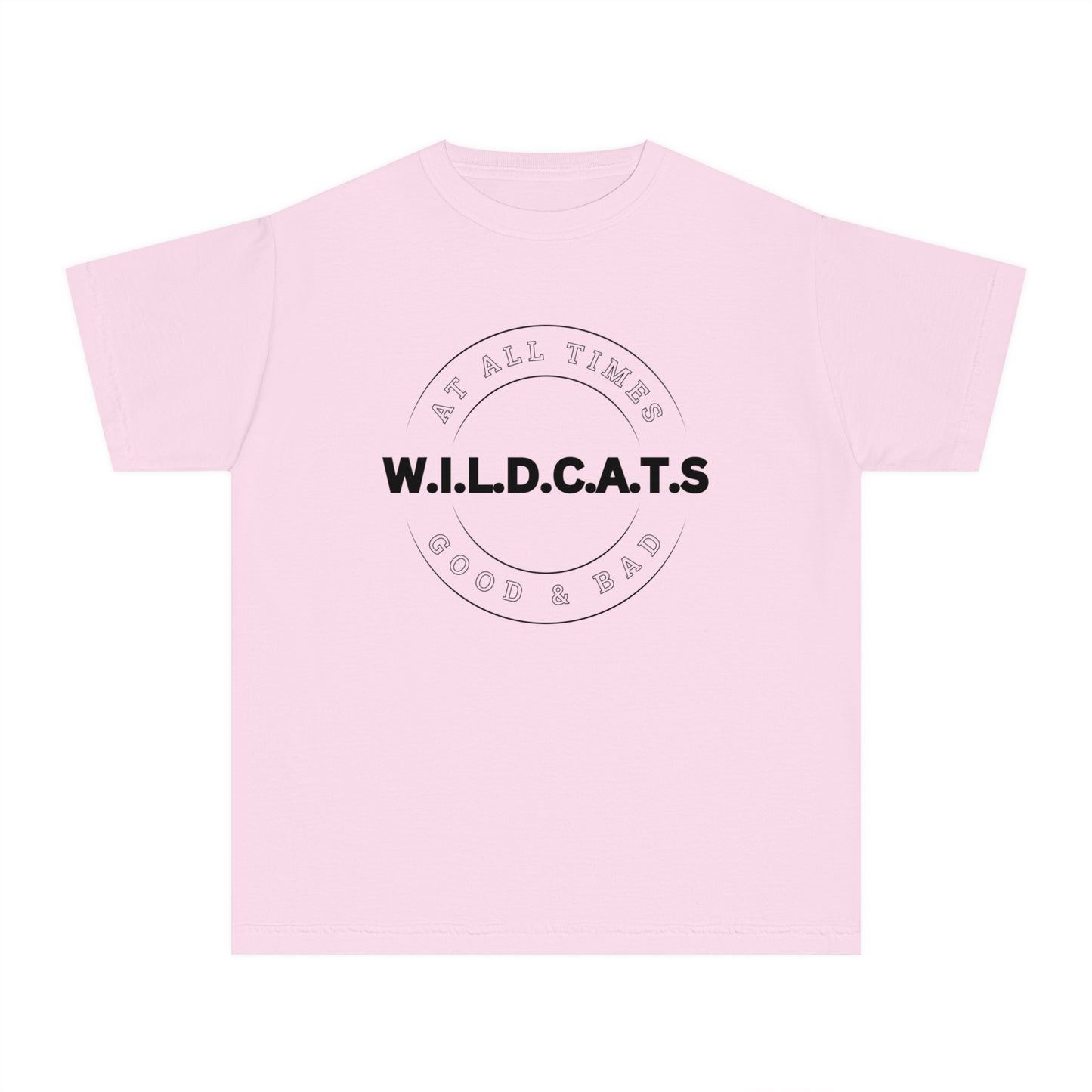 Youth Wildcats Christian Black Letters & Picture