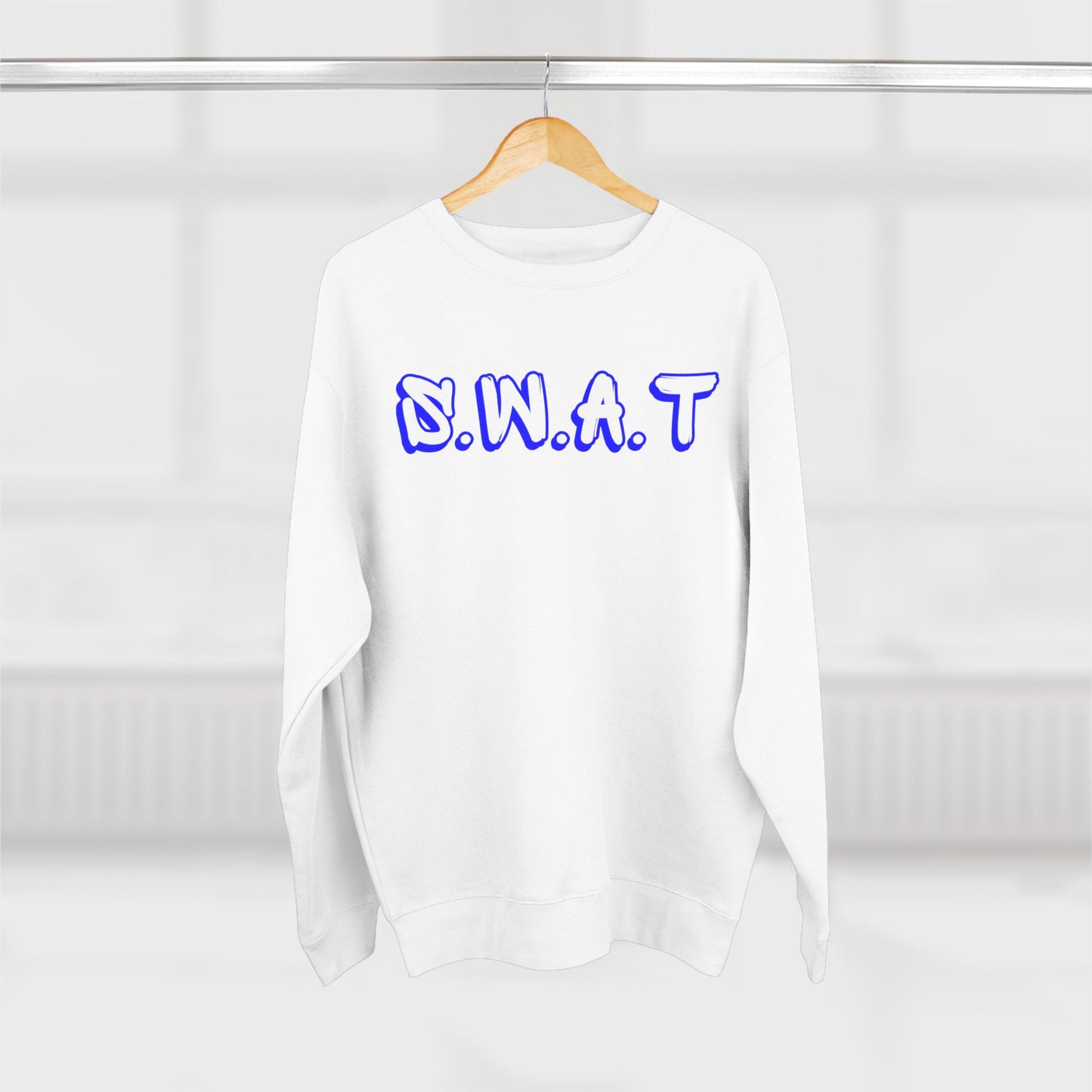 Swat Christian Blue Words Crewneck