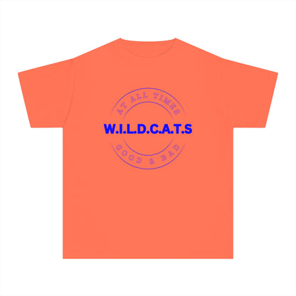 Youth Wildcats Christian Blue Letters & Picture