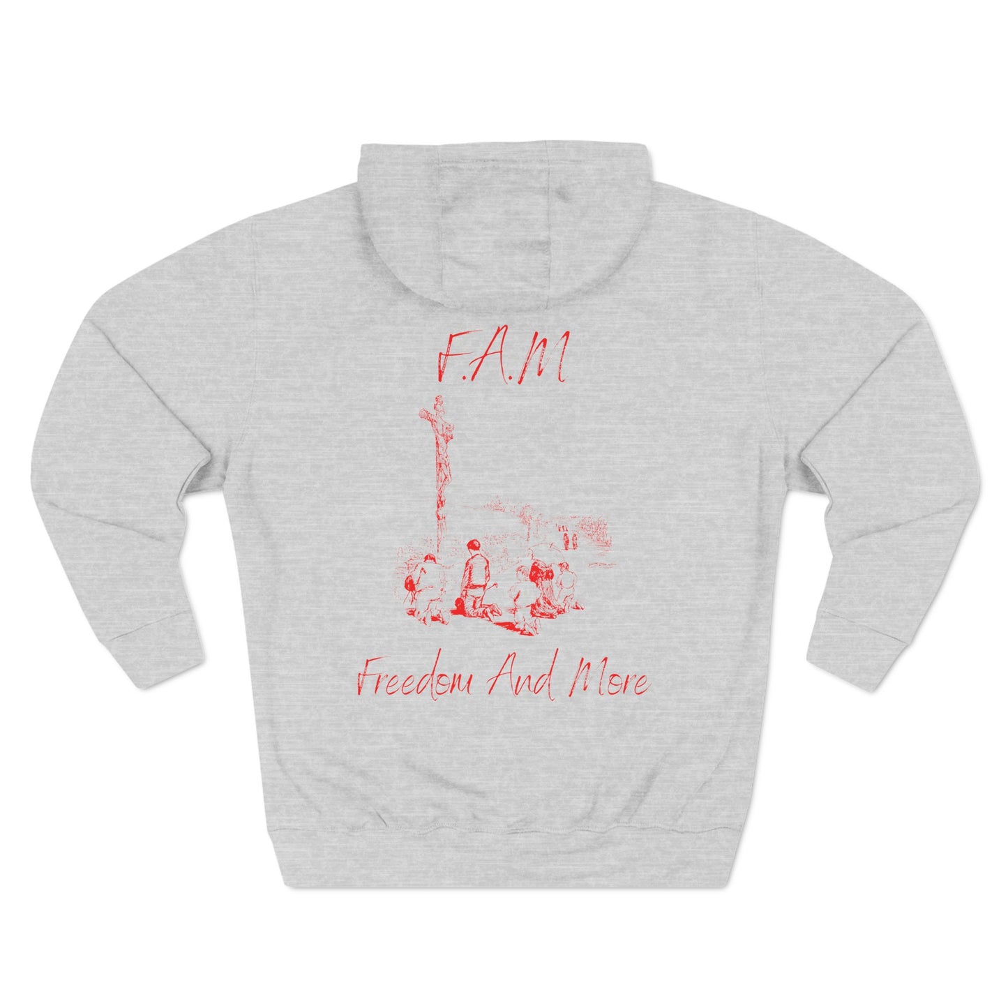 Fam Hoodie Red Words