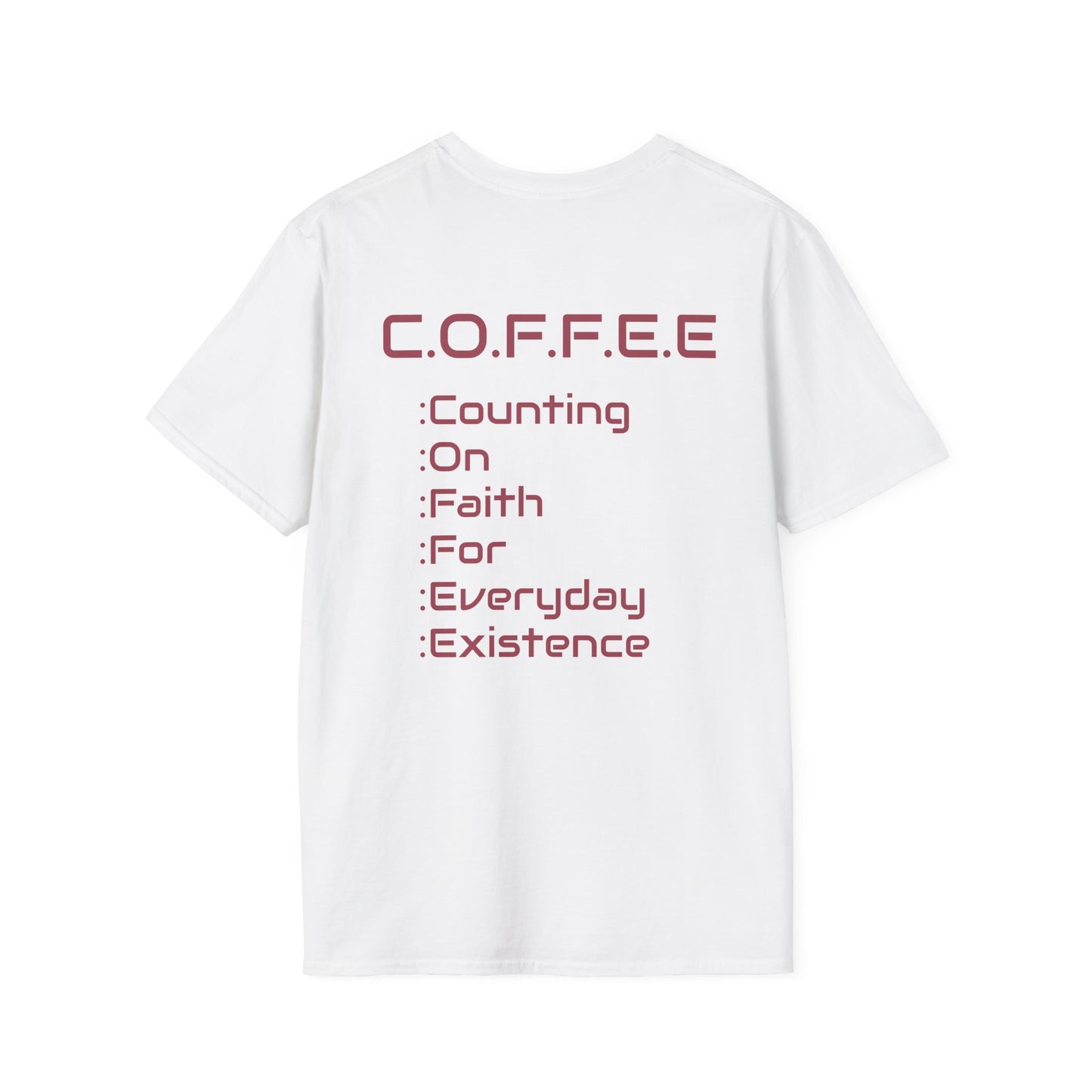 Adult Coffee Christian Marron Words Only