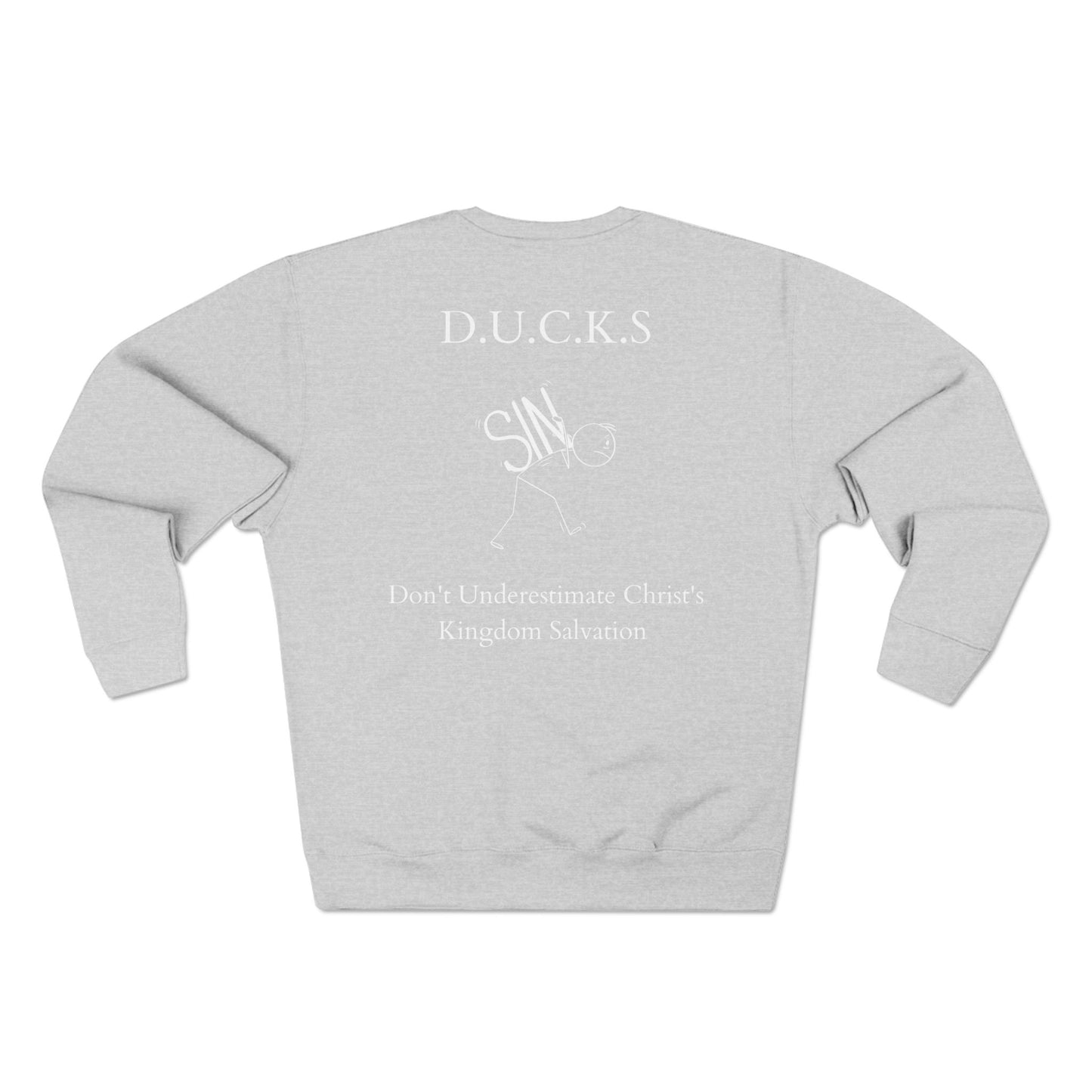 DUCKS Christian White Crewneck