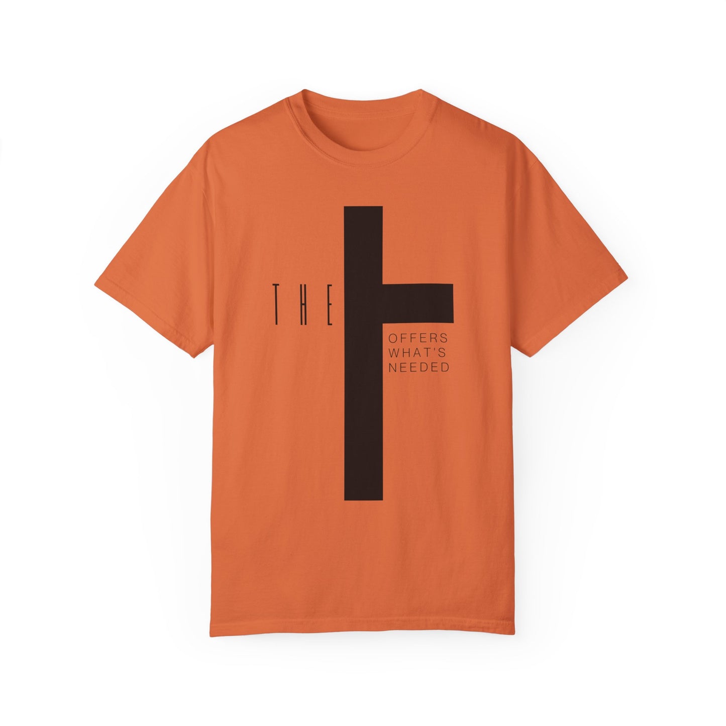 Adult T-Town Christian Black Letters & Cross